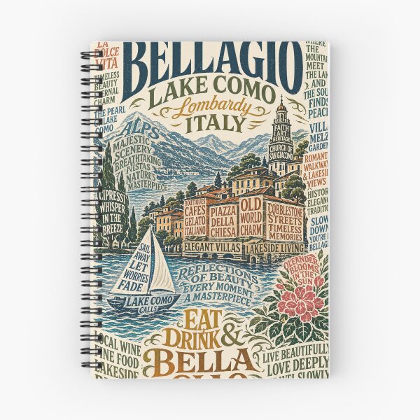 Item preview, Bellagio Lake Como Lombardy Italy Lakeside Village Travel  designed and sold by Aryabek.