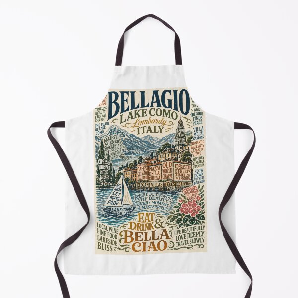 Item preview, Bellagio Lake Como Lombardy Italy Lakeside Village Travel  designed and sold by Aryabek.