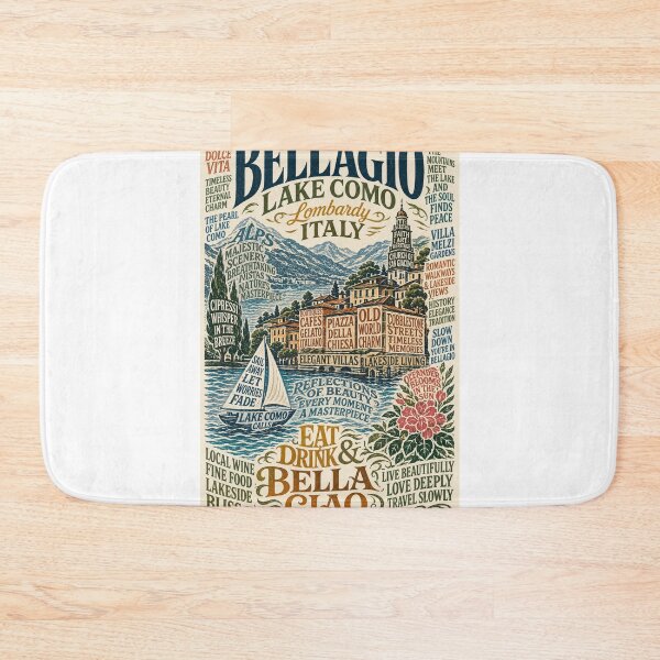 Item preview, Bellagio Lake Como Lombardy Italy Lakeside Village Travel  designed and sold by Aryabek.