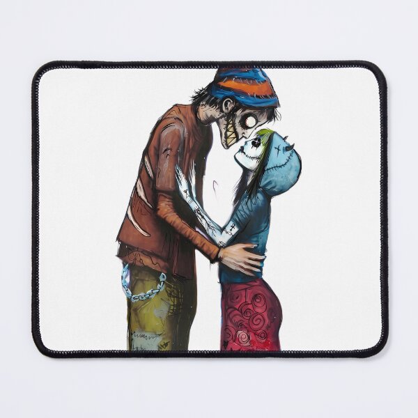 Item preview, Alternative Gothic Romance Art - Creepy Cute Emo Couple Illustration designed and sold by kitastylish.