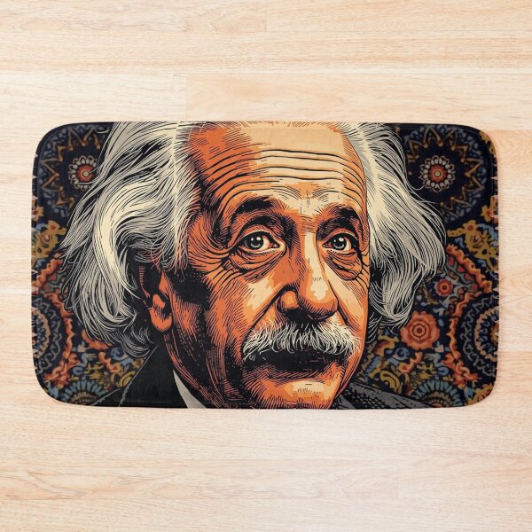 Item preview, Albert Einstein Portrait with Mandala Pattern designed and sold by Owcomm.