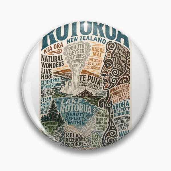 Item preview, Rotorua New Zealand Māori Culture and Geothermal Wonders Lake Rotorua Travel  designed and sold by Aryabek.