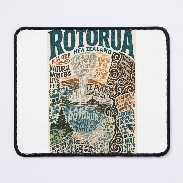 Item preview, Rotorua New Zealand Māori Culture and Geothermal Wonders Lake Rotorua Travel  designed and sold by Aryabek.