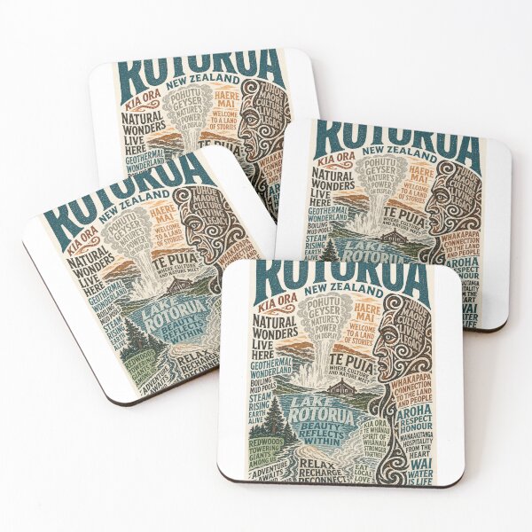 Item preview, Rotorua New Zealand Māori Culture and Geothermal Wonders Lake Rotorua Travel  designed and sold by Aryabek.