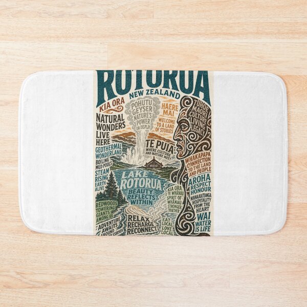 Item preview, Rotorua New Zealand Māori Culture and Geothermal Wonders Lake Rotorua Travel  designed and sold by Aryabek.