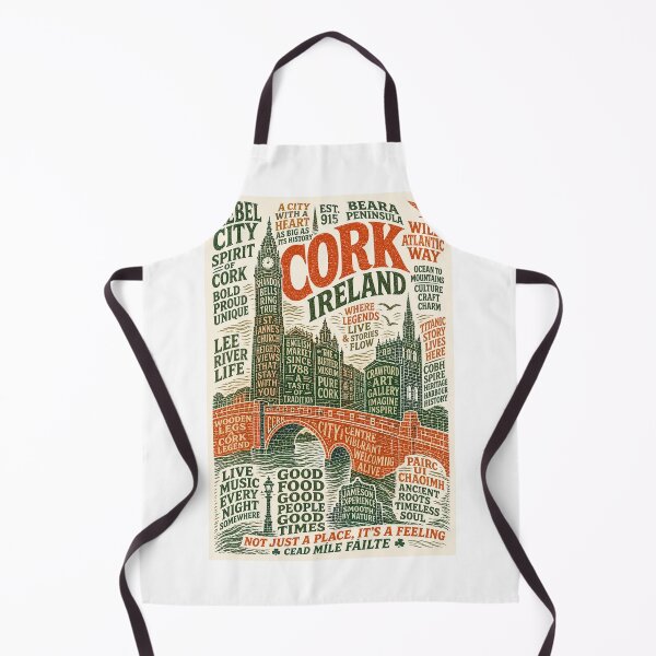 Item preview, Cork Ireland Rebel City Shandon Bells and Wild Atlantic Way Heritage Scene designed and sold by Aryabek.