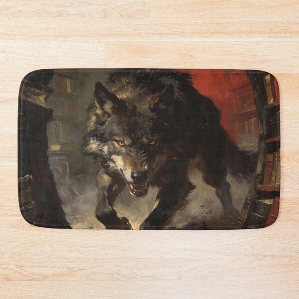 Item preview, A Wolf in the Library designed and sold by HabitableMoons.