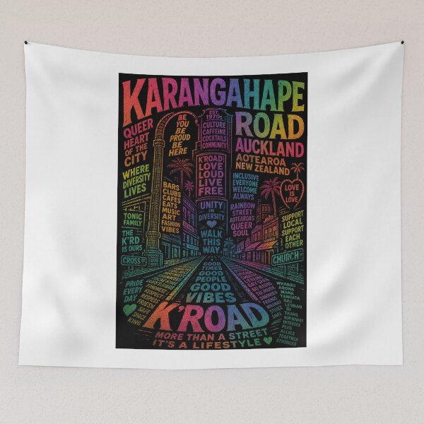 Item preview, Karangahape Road Auckland Aotearoa Rainbow Community and K’Road Nightlife  designed and sold by Aryabek.