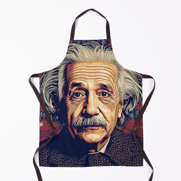 Item preview, Einstein Portrait Illustrated Pop Art with Floral Pattern designed and sold by Owcomm.