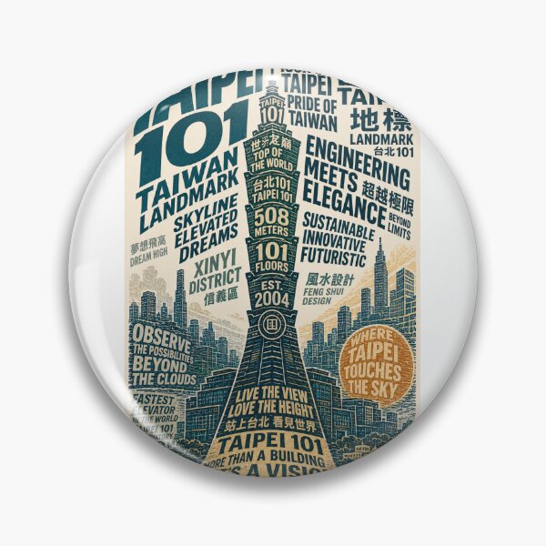 Item preview, Taipei 101 Taiwan Landmark and Xinyi District Skyline Travel designed and sold by Aryabek.
