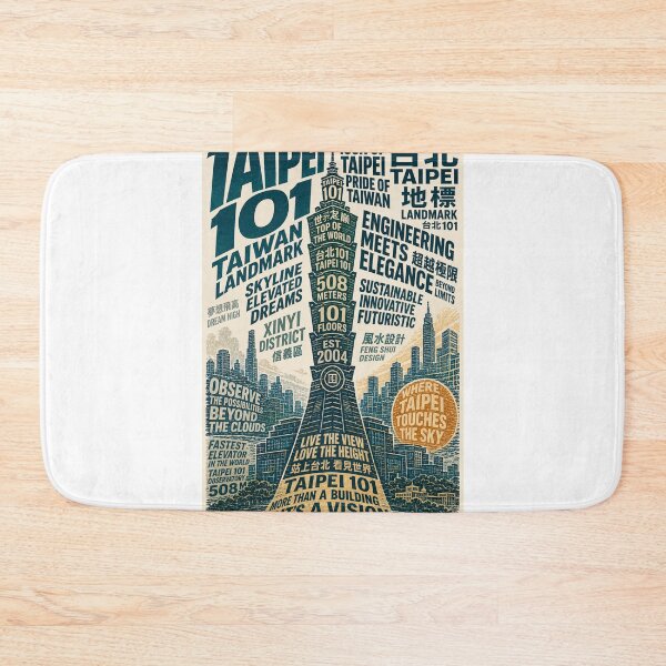Item preview, Taipei 101 Taiwan Landmark and Xinyi District Skyline Travel designed and sold by Aryabek.