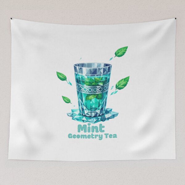Item preview, Mint Geometry Tea – International Tea Day designed and sold by LuveraxArt.