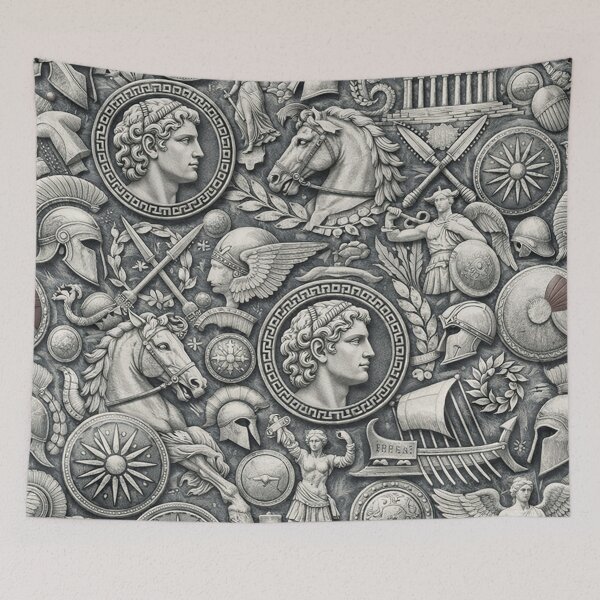 Item preview, Ancient Greek Mythology Seamless Pattern designed and sold by Owcomm.