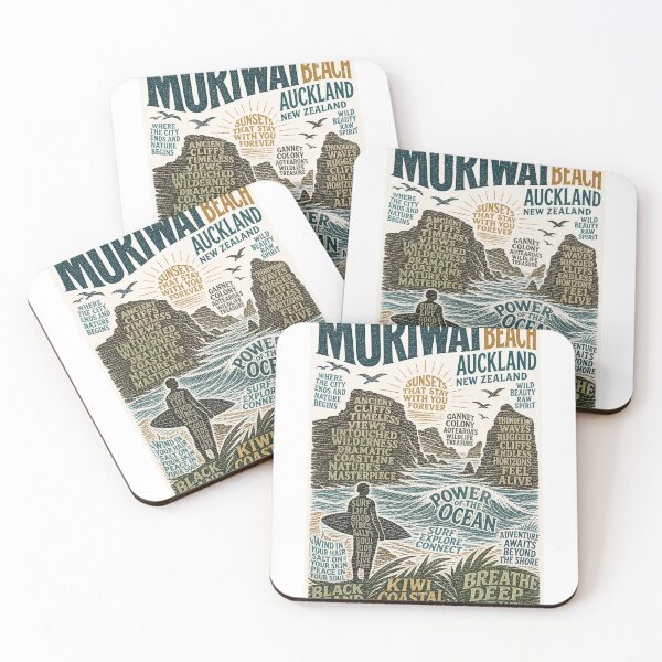 Item preview, Muriwai Beach Auckland New Zealand Coastal Cliffs and Gannet Colony Escape designed and sold by Aryabek.
