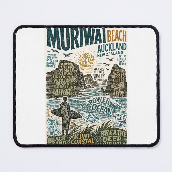 Item preview, Muriwai Beach Auckland New Zealand Coastal Cliffs and Gannet Colony Escape designed and sold by Aryabek.