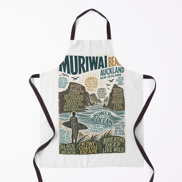 Item preview, Muriwai Beach Auckland New Zealand Coastal Cliffs and Gannet Colony Escape designed and sold by Aryabek.