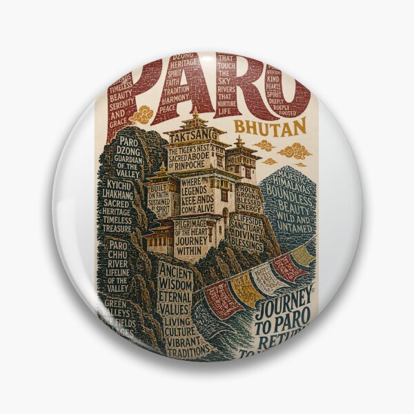 Item preview, Paro Bhutan Taktsang Tiger’s Nest Monastery and Himalayan Heritage  designed and sold by Aryabek.