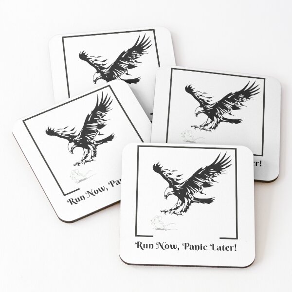 Item preview, Run Now, Panic Later! – Funny Mouse Design designed and sold by Art IN Pack.