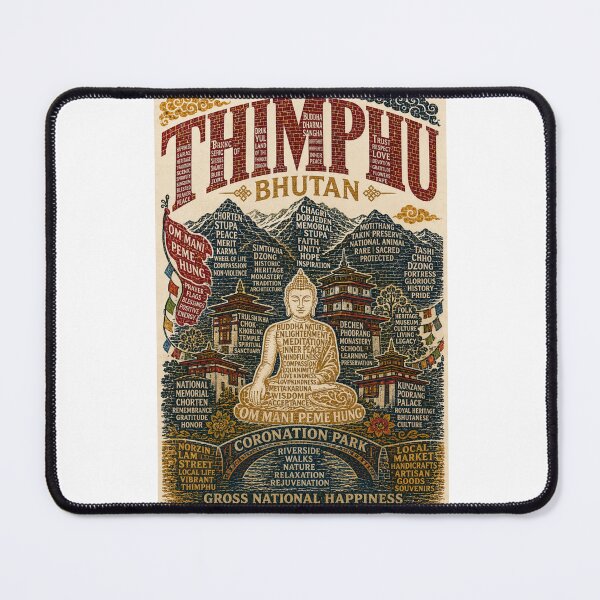 Item preview, Thimphu Bhutan Buddha Dordenma and Gross National Happiness Cultural  designed and sold by Aryabek.