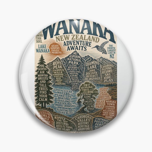 Item preview, Wanaka New Zealand South Island Adventure and Lake Wanaka Mountain Escape designed and sold by Aryabek.