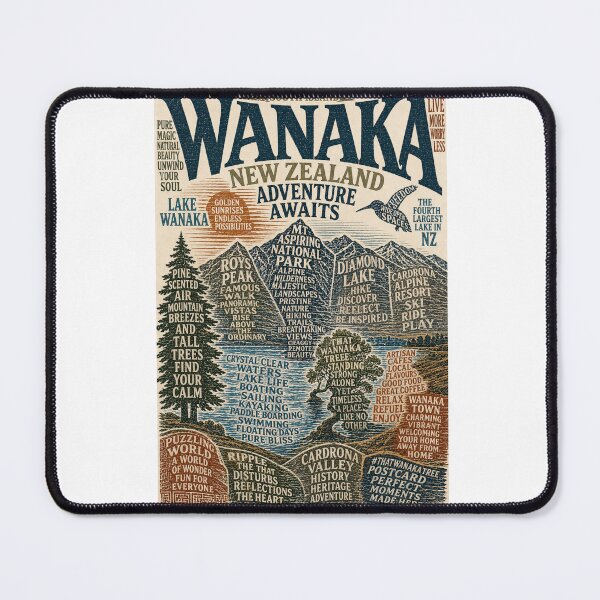 Item preview, Wanaka New Zealand South Island Adventure and Lake Wanaka Mountain Escape designed and sold by Aryabek.