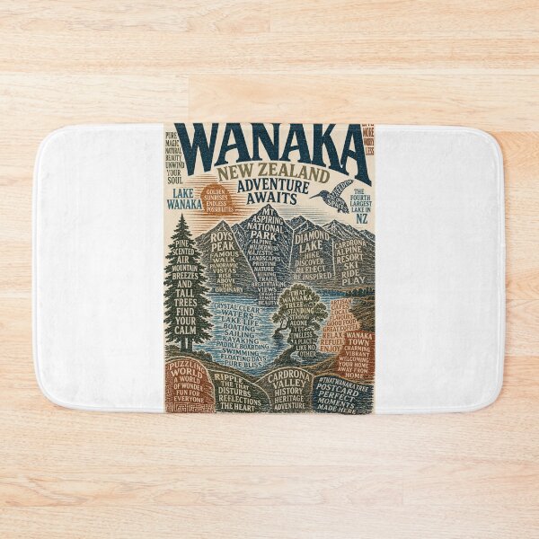 Item preview, Wanaka New Zealand South Island Adventure and Lake Wanaka Mountain Escape designed and sold by Aryabek.