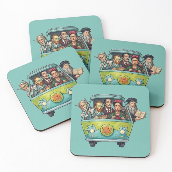 Item preview, Famous Artists Driving van gogh salvador dali frida kahlo  designed and sold by TeeARTHY.