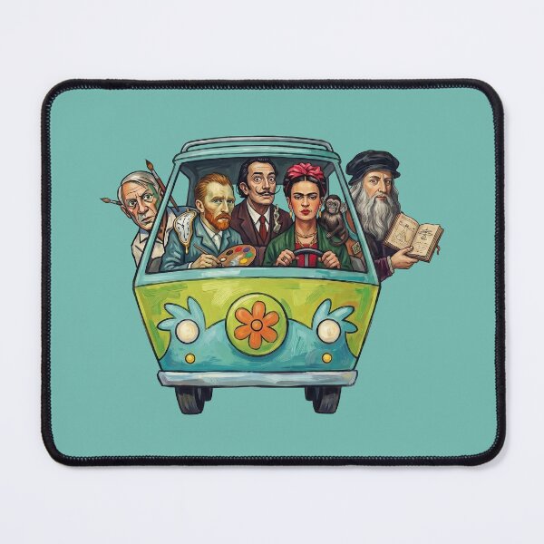 Item preview, Famous Artists Driving van gogh salvador dali frida kahlo designed and sold by TeeARTHY.