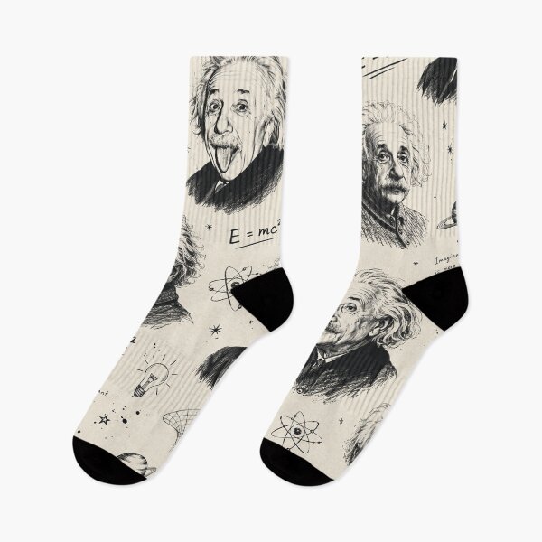 Item preview, Albert Einstein Pattern Physics Formulas & Science Portrait Seamless Print designed and sold by Owcomm.