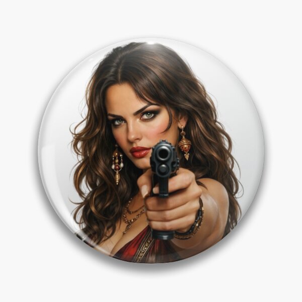 Item preview, “Fatal Beauty: an armed and dangerous woman” designed and sold by CHRIST5000.
