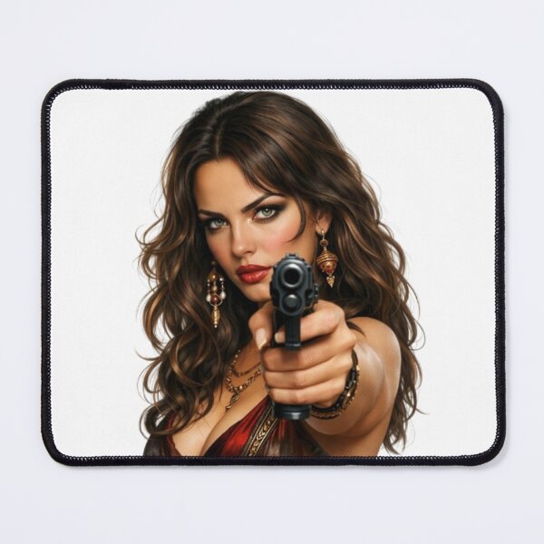 Item preview, “Fatal Beauty: an armed and dangerous woman” designed and sold by CHRIST5000.