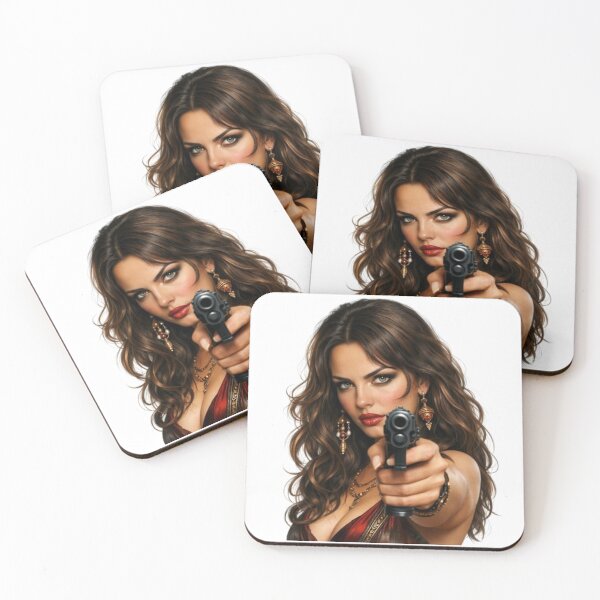 Item preview, “Fatal Beauty: an armed and dangerous woman” designed and sold by CHRIST5000.