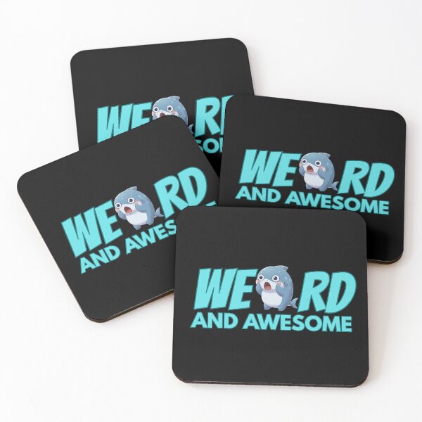 Item preview, Weird And Awesome Funny Shark Meme Cute Introvert Sticker designed and sold by Nature's Chibis.