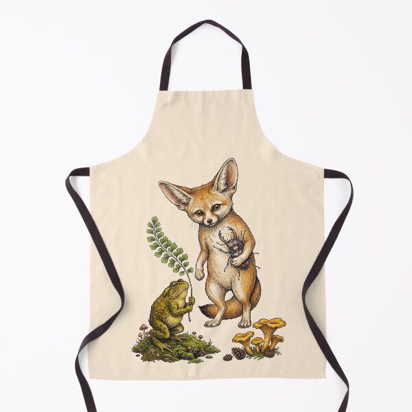Item preview, Fennec Fox Playing With Frog Beetle designed and sold by TeeARTHY.