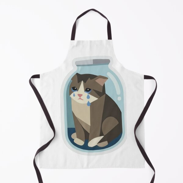 Item preview, Sad Cat in a Jar - Geometric Vector Flat Art Meme designed and sold by PixelsTelas.
