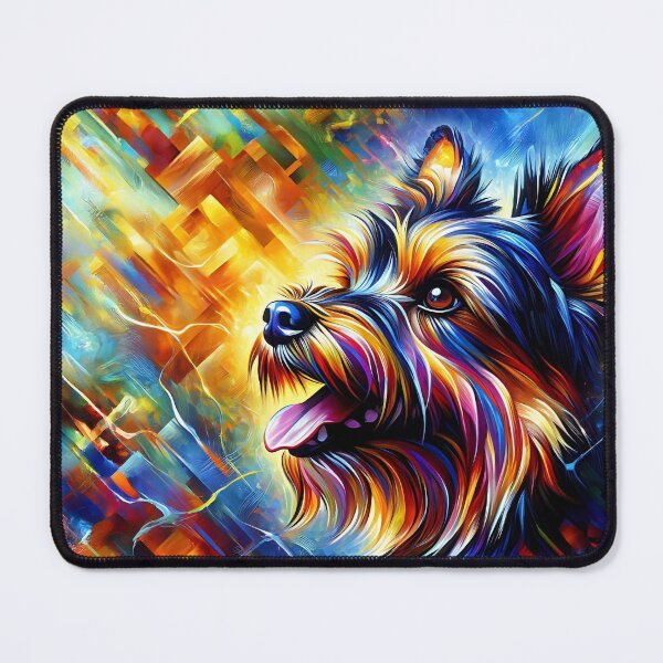 Item preview, Australian Terrier Acrylic Art: Blue and Tan Aussie Terrier designed and sold by Puppy Puzzles Plus.