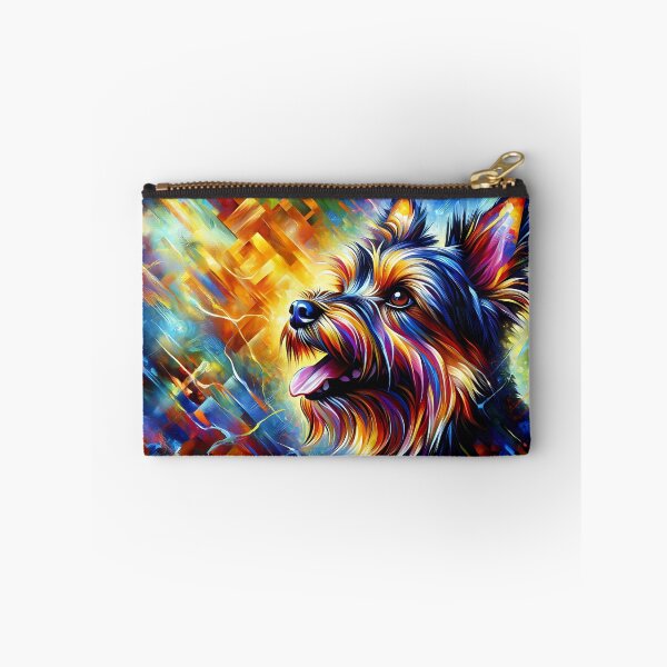 Item preview, Australian Terrier Acrylic Art: Blue and Tan Aussie Terrier designed and sold by Puppy Puzzles Plus.