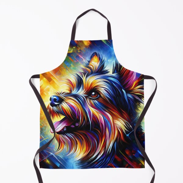 Item preview, Australian Terrier Acrylic Art: Blue and Tan Aussie Terrier designed and sold by Puppy Puzzles Plus.