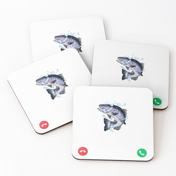 Item preview, Fish Calling i Have To Go Funny Fishing Phone Screen Meme designed and sold by ConcepTWM.