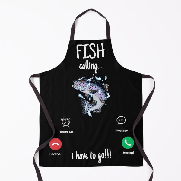 Item preview, Fish Calling i Have To Go Funny Fishing Phone Screen Meme designed and sold by ConcepTWM.