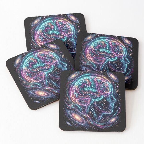 Item preview, Cosmic Neurodiversity Brain Galaxy Autism Art designed and sold by Alma en Cada Detalle.