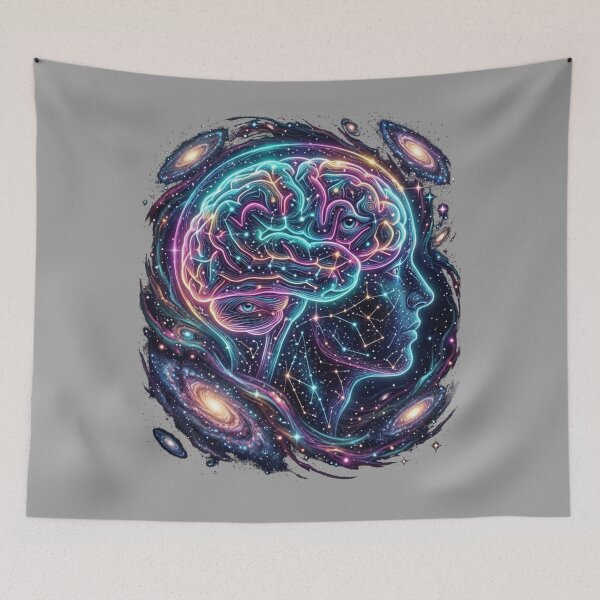 Item preview, Cosmic Neurodiversity Brain Galaxy Autism Art designed and sold by Alma en Cada Detalle.