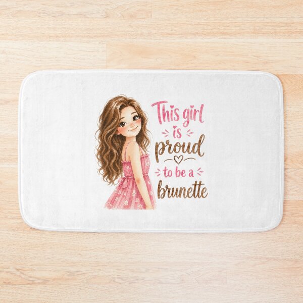 Item preview, Esta chica está orgullosa de ser morena | Lindo dibujo de una chica morena en acuarela designed and sold by Bara Lune Design .