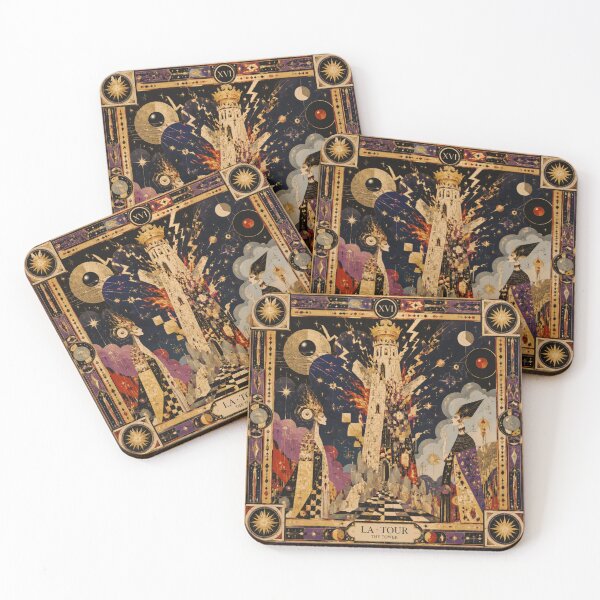 Item preview, Tarot card 'The Tower'. designed and sold by Natalia-Vlad.