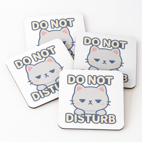 Item preview, Do Not Disturb | Cute Kawaii Cat designed and sold by Noxivora.