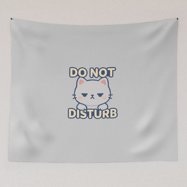 Item preview, Do Not Disturb | Cute Kawaii Cat designed and sold by Noxivora.