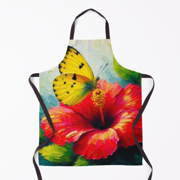 Item preview, Yellow Wings and Hibiscus Fire designed and sold by TinCatOutPost.