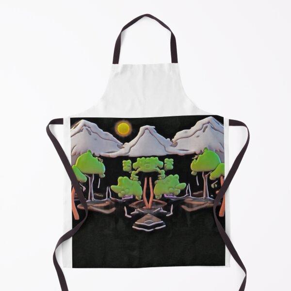 Item preview, Neon Forest Mirror under Mountain Sunset designed and sold by AirCrayons27.