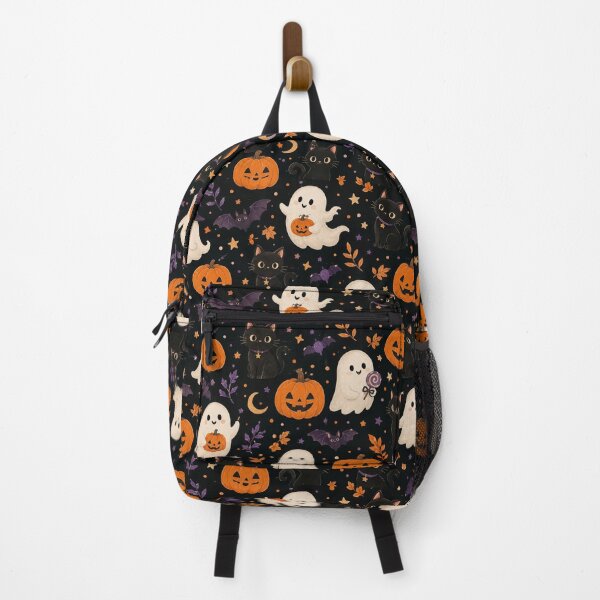 Item preview, Halloween Cute Ghost Watercolor Seamless Pattern Print designed and sold by Inkworksbyshery.