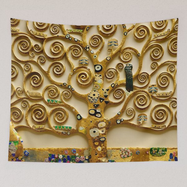 Item preview, Gustav Klimt Tree of Life designed and sold by Vicky Brago-Mitchell®.